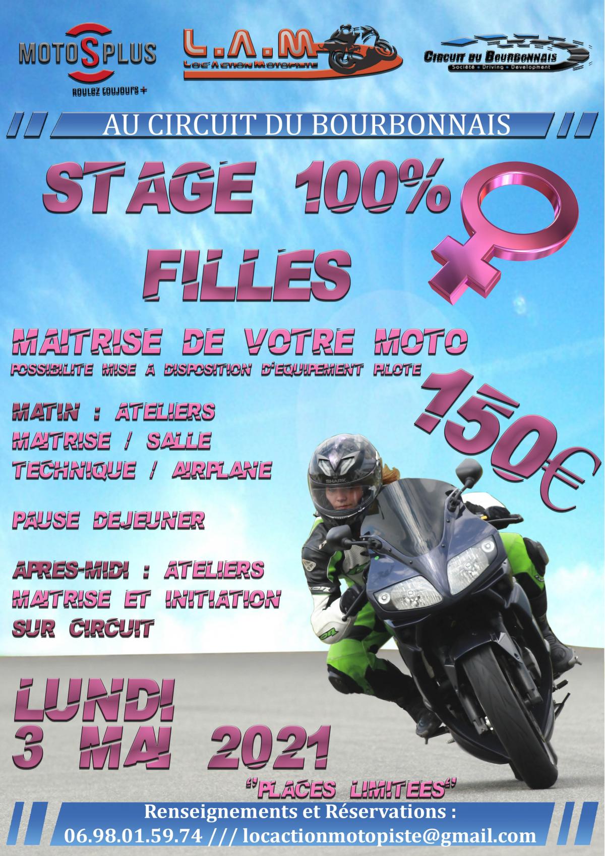 stage maitrise de sa moto 100%filles